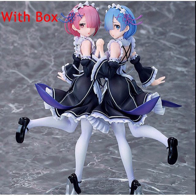 Figura de acción de los gemelos Rem & Ram Re:ZERO Starting Life in Another World, juguete de colección, 25cm Gong Bohan LED