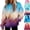 Beige, variant on Oversized Hoodies For Women Tie Dye Gradient Sweatshirts Baggy Drawstring Hooded Pullover Fall Casual Tops With Pocket