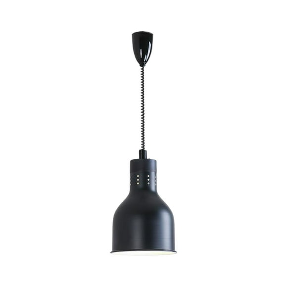 tredstone Food Warmer Lamp Hanging Retractable Heat Lamp for Hot Food Kitchen Catering Black Type 001-3