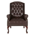 thumbnail image 4 of Office Star Chaise Traditionnelle Style Queen Ann en Rouge, 4 of 4
