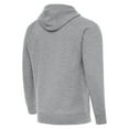 thumbnail image 3 of Men's Antigua Heather Gray New York Knicks St. Patrick's Day Victory Raglan Pullover Hoodie, 3 of 4