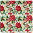 thumbnail image 6 of GZHJMY Chic Beautiful Christmas Poinsettia Flowers Holly Floral Cloth Napkins, Set of 6 20 x 20 Inch Soft Polyester Dinner Napkin for Family Gatherings, Weddings, Parties, Holiday, 6 of 6