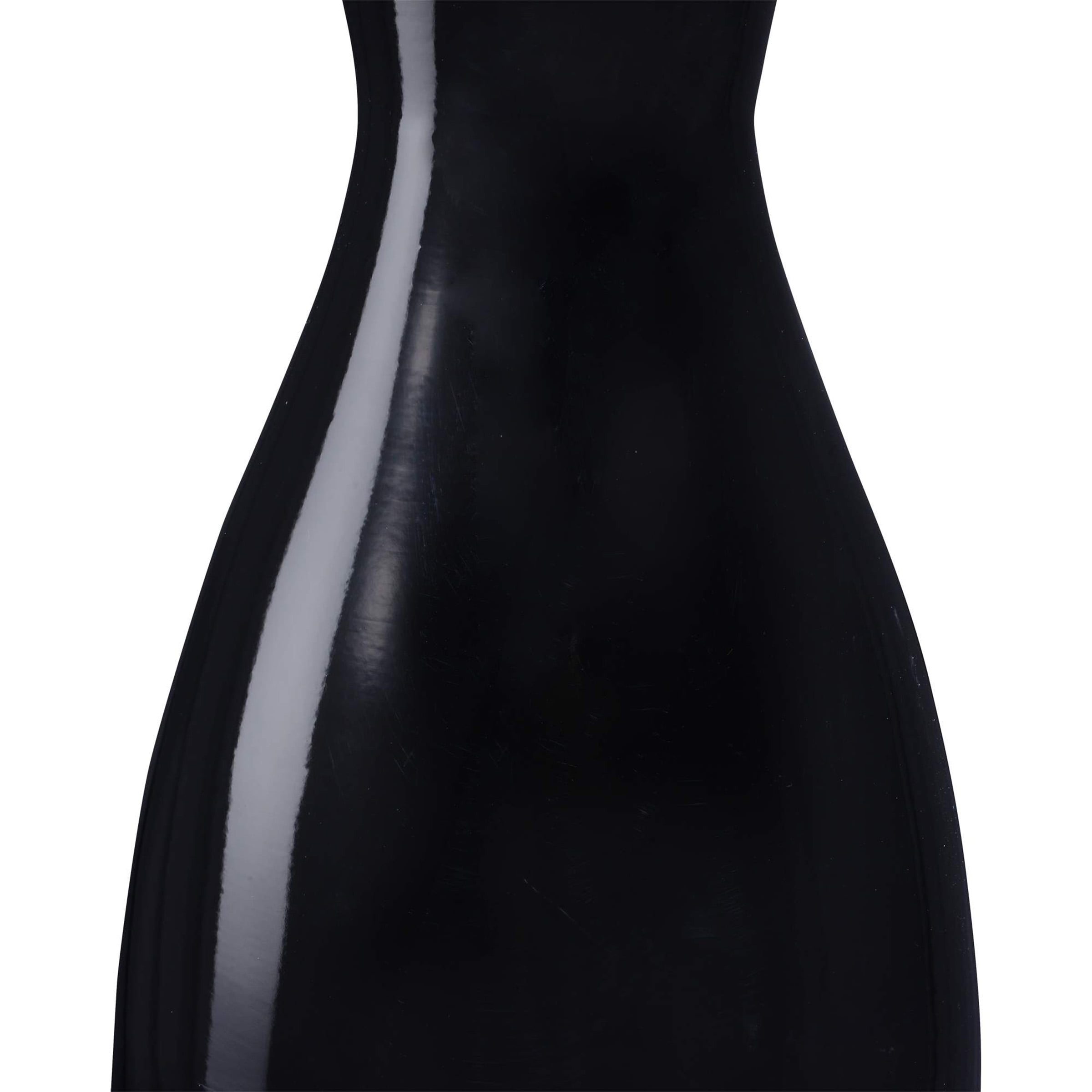 Villacera Handcrafted 20-Inch-Tall Sustainable Bamboo Floor Vase (Black)