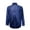 Blue, variant on Men's Dress Shirt Long Sleeve Casual Button Down Shirts Regular Fit Inner Contrast Shirt for Business Party Jn L