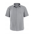 thumbnail image 2 of Remikst Mens Short Sleeve Linen Cotton Cuban Shirt Button Down Beach Shirt,M-3XL, 2 of 5