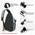 thumbnail image 3 of Sling Backpack Crossbody Sling Bag for Women Men Shoulder Bag Travel Hiking Daypack, 3 of 6