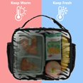 thumbnail image 5 of ALAZA Liquid Wave Pattern Lunch Box Insulated Lunch Bag Cooler Tote with Shoulder Strap, 5 of 7