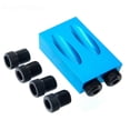 thumbnail image 2 of karymi Pocket Hole 6 8 10mm Dowel Woodworking Wood Work Guide Screw Joint Set Kit Up to 60% off, 2 of 6