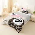 thumbnail image 2 of jejeloiu Chic Leopard Print Twin Comforter Sets,Boys Billiard Game Bedding Set For Cheetah Lover Reversible 2 Pieces, 2 of 7