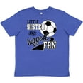 thumbnail image 3 of Inktastic Little Sister and Biggest Fan Soccer Player Youth T-Shirt, 3 of 5