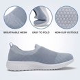 thumbnail image 4 of LANCROP Women Knit Slip On Sneakers, Breathable Lightweight Non-Slip Cushioned Walking Shoes, Casual Athletic Shoes for Hiking Running Daily Wear, 4 of 9