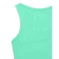 thumbnail image 5 of J. METHOD Women's Tank Top Sleeveless Racerback Basic Stretch Comfy Slim Fitted Ribbed Knit Tops Workout Yoga T Shirt NEWT386 Blue Mint S, 5 of 5