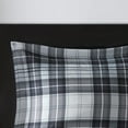 thumbnail image 2 of Home Essence Down Alternative 3 Piece Plaid Comforter Set, Full/Queen, Black, 2 of 9