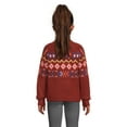 thumbnail image 3 of Nik and Leksi Girls Mock Neck Jacquard Pullover, Sizes 4-16, 3 of 5