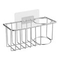 thumbnail image 3 of Organizador De Carrito Para Fregadero, Soporte Para Jabón Con Cepillo De Esponja Para Encimera Con Bandeja De Drenaje De Acero Inoxidable Para Barthro C Baoblaze soporte para cepillo de jabón de fregadero, 3 of 6