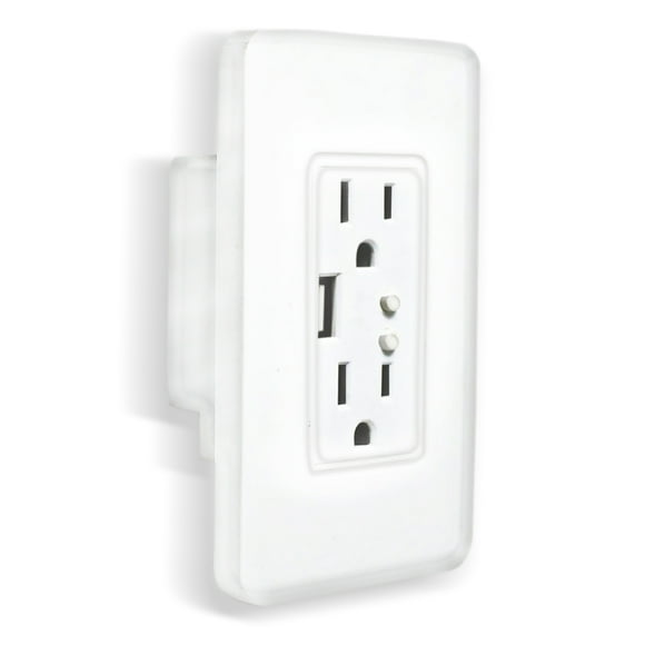 Contacto Doble TechZone Wi-Fi y Cargador USB Smart Home
