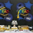 thumbnail image 7 of PMU Congrats Grad Cap Balloon Bouquet | Graduation Decoration Mylar Balloons | Graduation Balloons Class of 2024 Decor | Celebrate Success with Vibrant Graduation Balloons | Navy Blue (5/Pkg) Pkg/1, 7 of 7