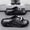 Black Gray, variant on Men's Streetwear Platform Slide Sandals, EVA Open-Toe Slippers with Contrast Color Footbed and Graphic Print for Indoor, Outdoor, and Casual Wear