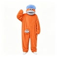 thumbnail image 4 of ZHANGDER Funny Big Mouth Monster Onesie, Soft Plush Hooded One Piece with Comb and Shoes, 2 Years-2XL, 4 of 7