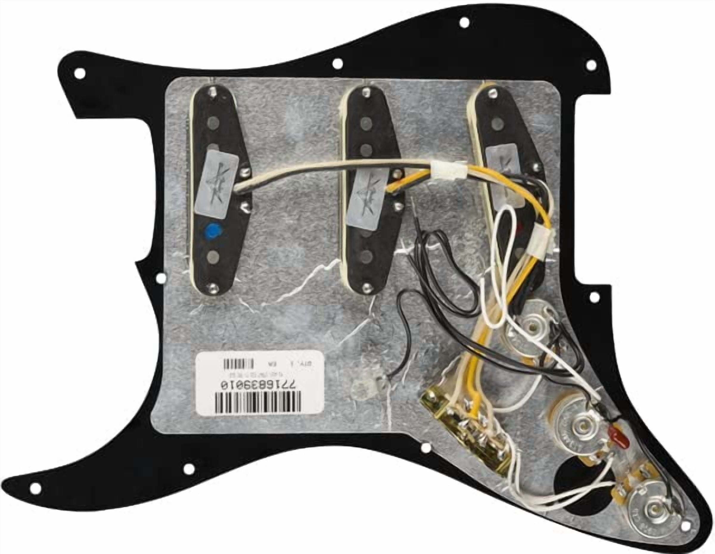 Fender Custom Shop Texas Special SSS Pre-Wired Stratocaster Pickguard - Black w/ Picks