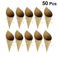 thumbnail image 3 of Miangastore 50pcs Conical Shaped Paper Decor Confetti Containers Wrapper Tube Concise Design for Wedding Holiday Party (with Rope and Double-sided Tape), 3 of 8