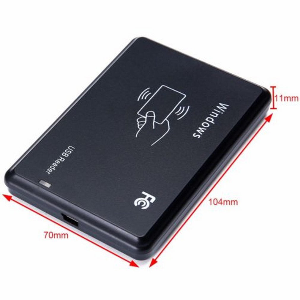Ultra Thin 13.56MHz USB RFID Contactless Proximity Sensor Smart Card Reader ##0 