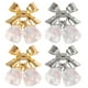 thumbnail image 1 of 4 piezas de navidad tachuelas de uñas bowknot bell amuletos de uñas decoraciones de manicura de bricolaje, 1 of 6