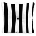 thumbnail image 4 of Jordan Manufacturing 23.5" x 24" Awning Onyx Black Stripe Square Tufted Outdoor Deep Seat Chair Back Cushion with Fabric Button, 4 of 10