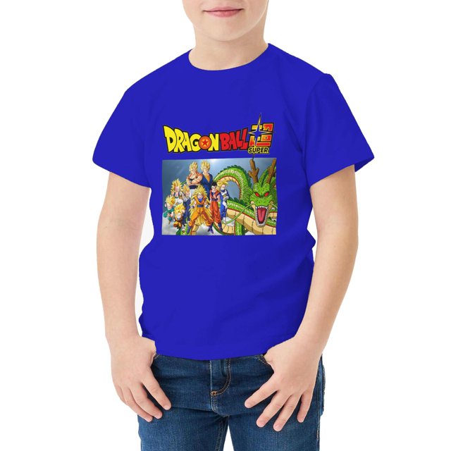 Camiseta Algodón de DBZ para niños