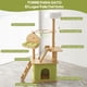thumbnail image 4 of 5Tier Torre para Gato con Escalera Rascador,140CM Arbol para Gatos 2 Casas 1 Hamaca,Castillo Gato con Pelota de Juguete,Transparente Redondo Jaula,Protege Muebles,para Frotar Patas y 3-6 Gatos Jugando, 4 of 8