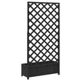 thumbnail image 6 of vidaXL Planter Black Solid Fir Wood Large Planters Planter, 6 of 8