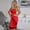 Red, variant on Women Neon Satin Sexy Bodycon Elegant Backless Long Dress for Cocktail Party Clubwear Lace-up Strap Red S