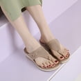 thumbnail image 4 of Women Sandals Soft Bottom Summer Shoes for Women Wedge Heels Sandalias Mujer Beach Slippers Sandals Women Flip Flops, 4 of 7