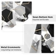 thumbnail image 4 of Black Shower Curtain, Black Grey Abstract Geometric Modern Grid Pattern Minimalist Bath Curtains Waterproof Fabric with Hooks for Home Decor, 72Wx78H, 4 of 6