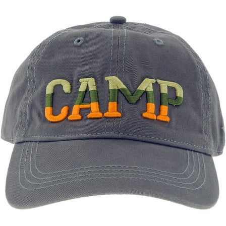 Pavilion Gift Company - Camp - Dark Gray Adjustable Hat