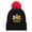 Black, variant on Manchester Crest Bobble Beanie