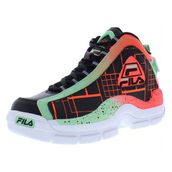 Fila Grant Hill 2 Girls Shoes Size 5.5, Color: Black/Orange/Green