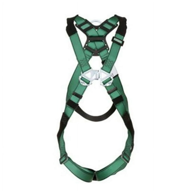 MSA 454-10197196 Back D-Ring Qwik-Fit Leg Straps V-Form Harness, Standard