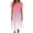 Dresses-533Pink, variant on Gamivast Sun Dresses for Women Ombre Gradient Short Sleeve Midi Dress With Pockets Loose Fit Casual Style Handkerchief Hem Summer Outfits Flowy Sundress