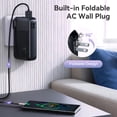 thumbnail image 3 of RORRY Portable Charger with Built-in Cables 10000mAh and AC Wall Plug , 22.5W Fast Charging Power Bank for iPhone 17/16/15, Samsung Galaxy , Pixel, iPad – Green, 3 of 9