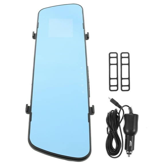 Worgeous Recorder Camera Rear View Mirror Driving Recorder 30.50X8.50X3.50CM Black