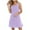 Purple, variant on UVEASISHA Womens Eyelet Summer Dresses Sleeveless Crew Neck Mini Dresses Loose Casual Sundress with Pockets Green XXL