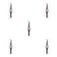 thumbnail image 3 of ZheElen Tweezers Crafts Crossing Lock Stainless Steel Reverse Precision Curved Nail Manicure Hair Tool Electronics Laboratory Black 5Set, 3 of 6