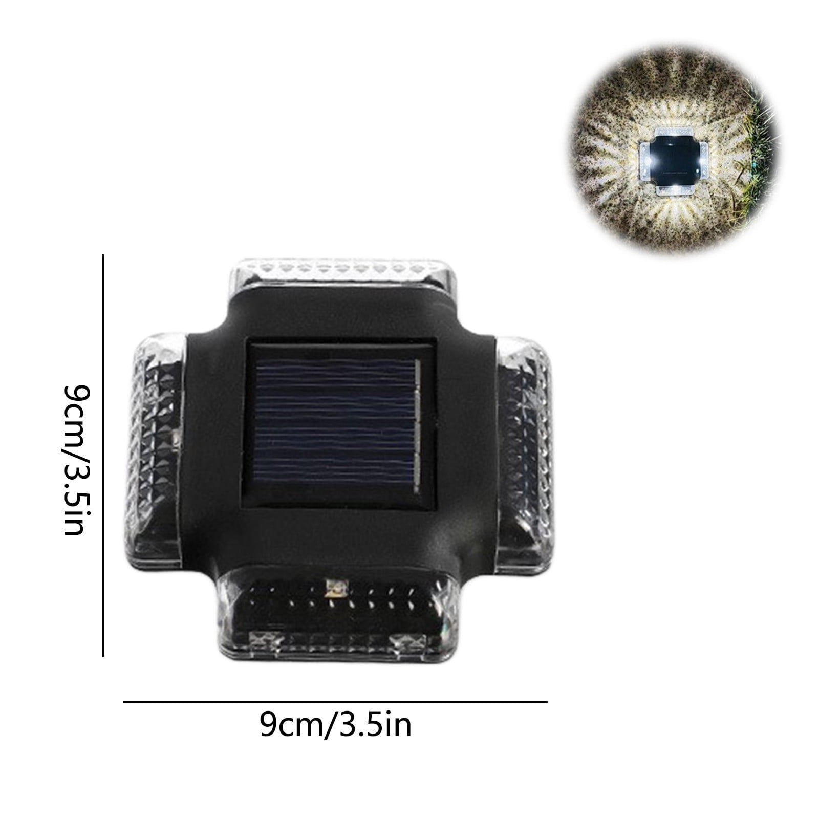 OEFNTAC Home and Kitchen Outdoor Solar Lights Light Sensor Rainproof Wall Lamp Courtyard Garage Garden IP65 Waterproof Solar Powered 3.54x3.54in