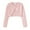 Pink, variant on WIBACKER 2-8T Girl Long Sleeve Bow Bolero Cardigan Kids Front Open Knit Shrug Cropped Sweaters Tops