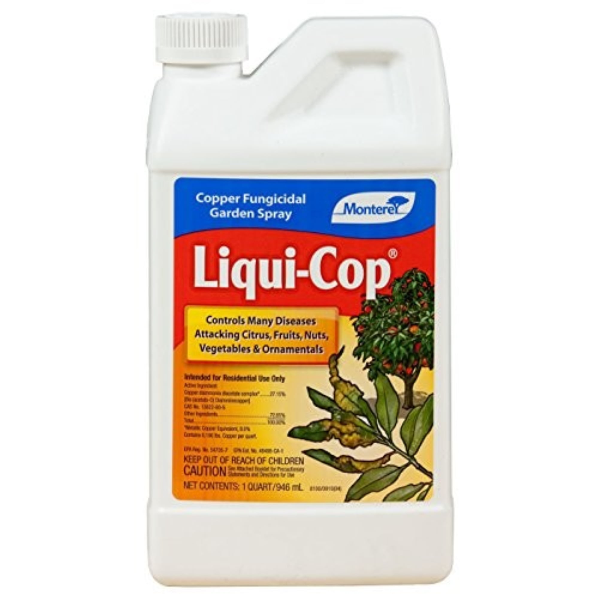 Monterey LiquiCop Copper Fungicide Concentrate, 1 Quart