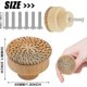 thumbnail image 5 of Wooden Rattan Drawer Knobs,Handmade Wicker Drawer Knobs,Boho Woven Round Decorative Handles,12 Pack Wooden Furniture Knobs For Drawers,Dresser,Cabinet, 5 of 5