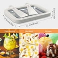 thumbnail image 4 of Máquina para hacer rollos de helado, (8.9X6.9 pulgadas) con 2 rascadores Molde para hacer helados Plato multifuncional para alimentos fritos dulces y fríos para hacer helados enrollados Serv, 4 of 5