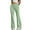 10# Mint Green, variant on Women's High Waisted Flare Leggings with Pockets - Tummy Control Drawstring Wide Leg Yoga Pants Soft Lounge Workout Gym Y2K Bell Bottoms Black XXL