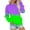Green, variant on Jsaierl Women's Sweatshirts Funny Solid Color Sweatshirts Crewneck Holiday Sweater Tops 2024 Long Sleeve Shirts Winter Saving